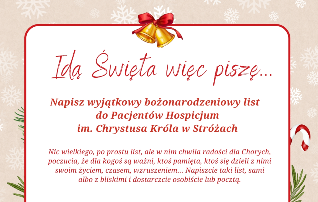 Akcja charytatywna „Idą Święta, więc piszę…”